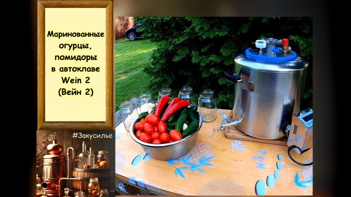 Маринованные огурцы помидоры в автоклаве Вейн 2 Wein 2