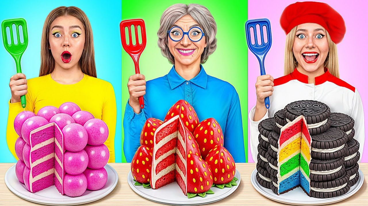 Кулинарный Челлендж_ Я против Бабушки _ Вкусные Кухонные Рецепты