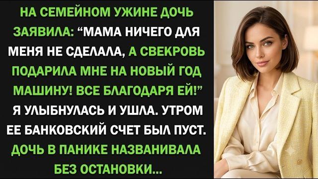 Истории из жизни| «Мама ничего для меня не сделала!» |Аудио рассказы|Жизненные истории