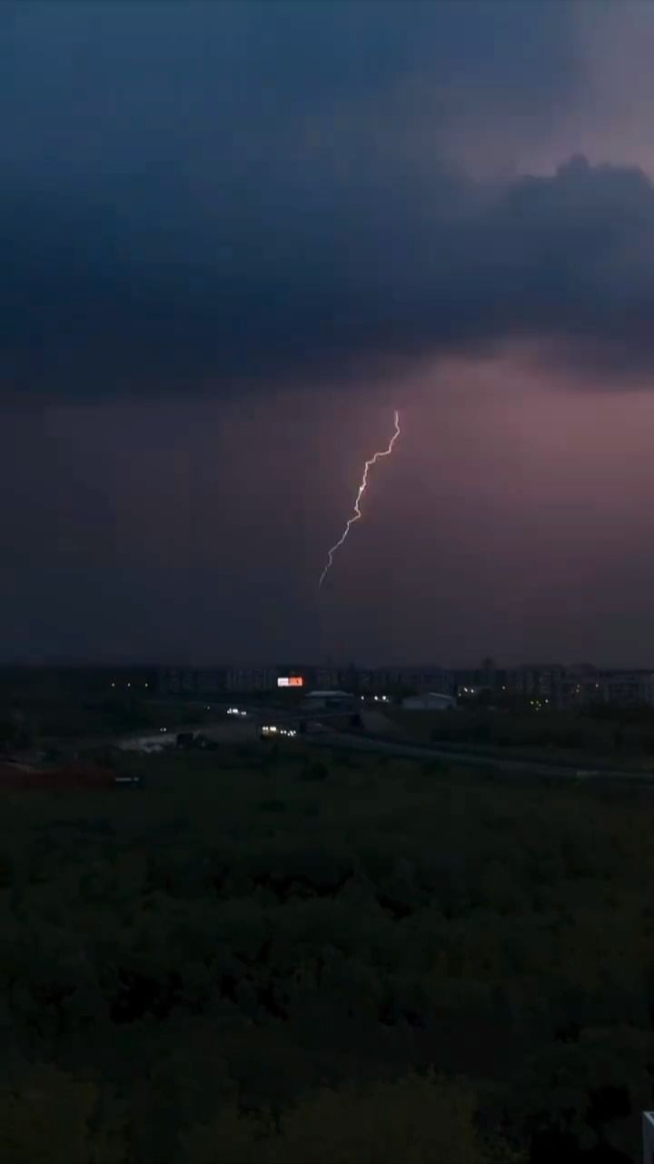 Ночная гроза в Москве
