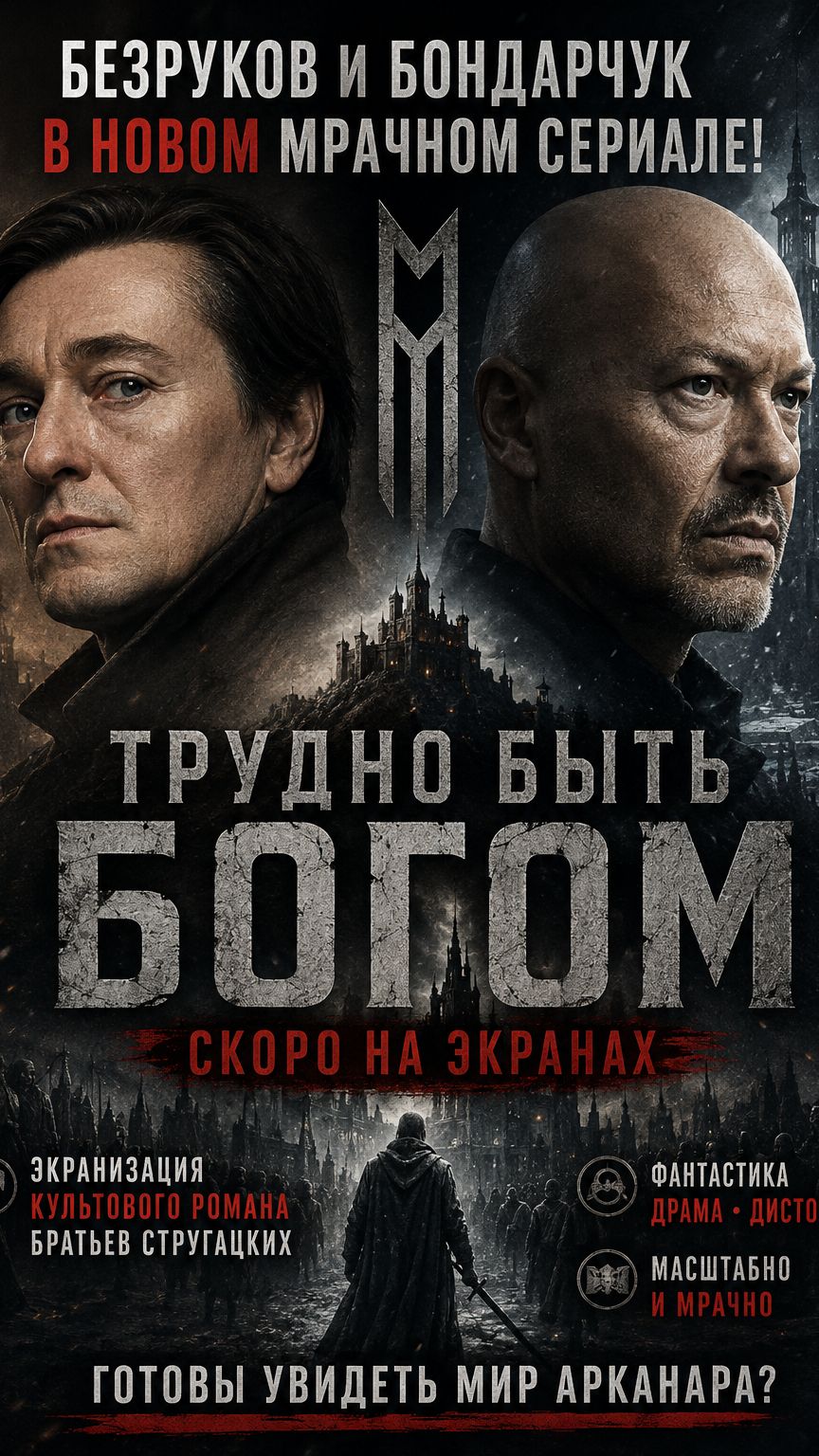 Безруков и Бондарчук в новом мрачном сериале!