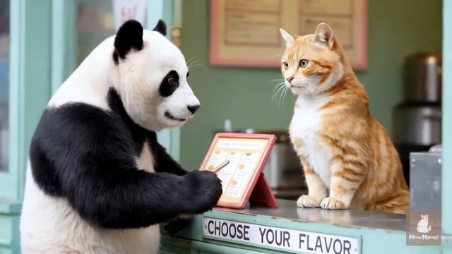 📹 Мама-кошка стрижет шерсть на ферме и делает тигриную шляпу для котят дома 🐾🎩🐯