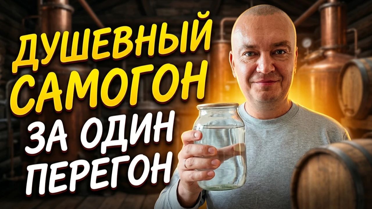 Настоящий САМОГОН за один перегон из глюкозно фруктозного сиропа