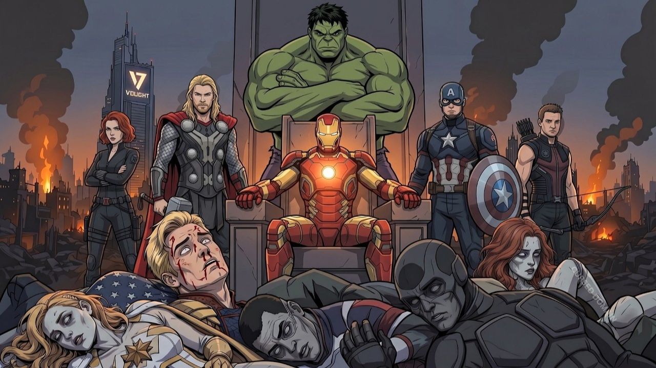 [Axis Comics] - Что если Мстители попали в мир Пацанов? Мстители против Семёрки