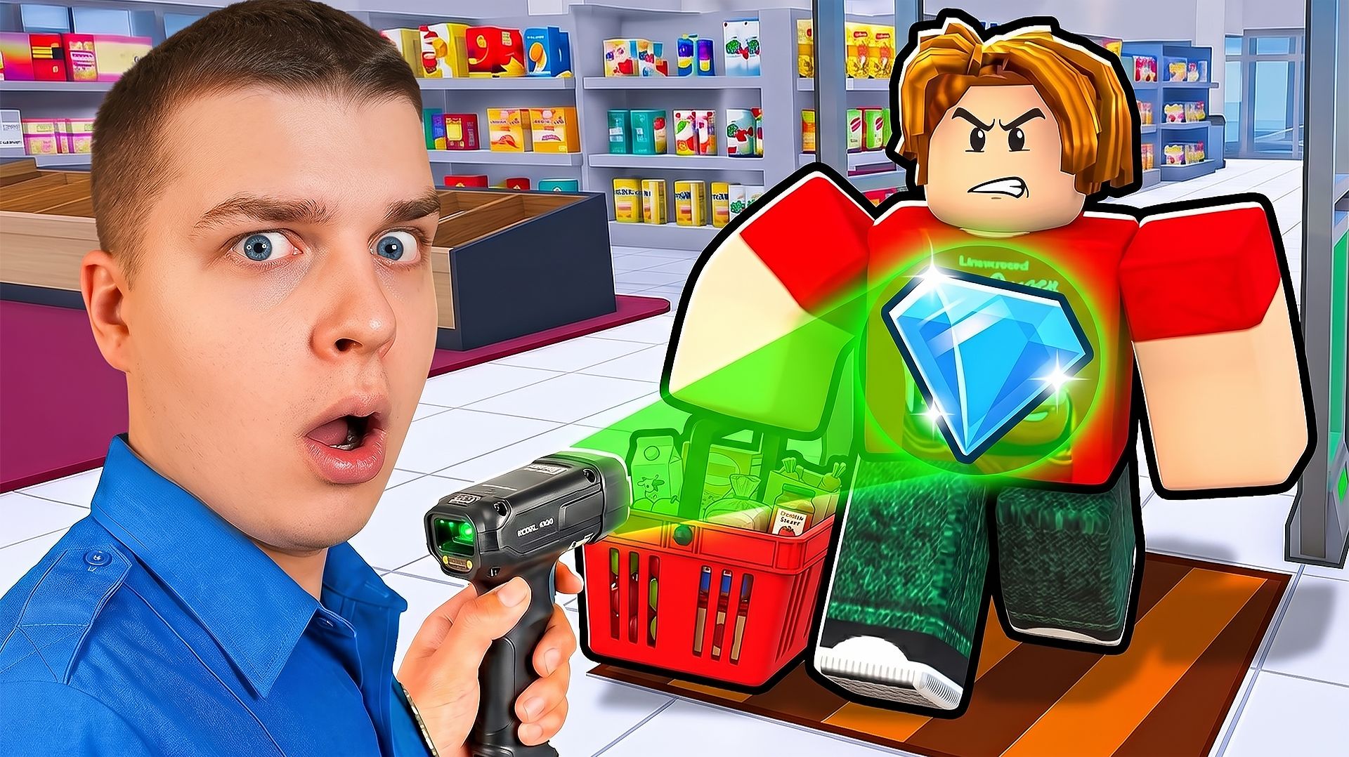 СТАЛ ОХРАНИКОМ В МАГАЗИНЕ! ДОСМАТРИВАЮ ПОКУПАТЕЛЕЙ В РОБЛОКС!