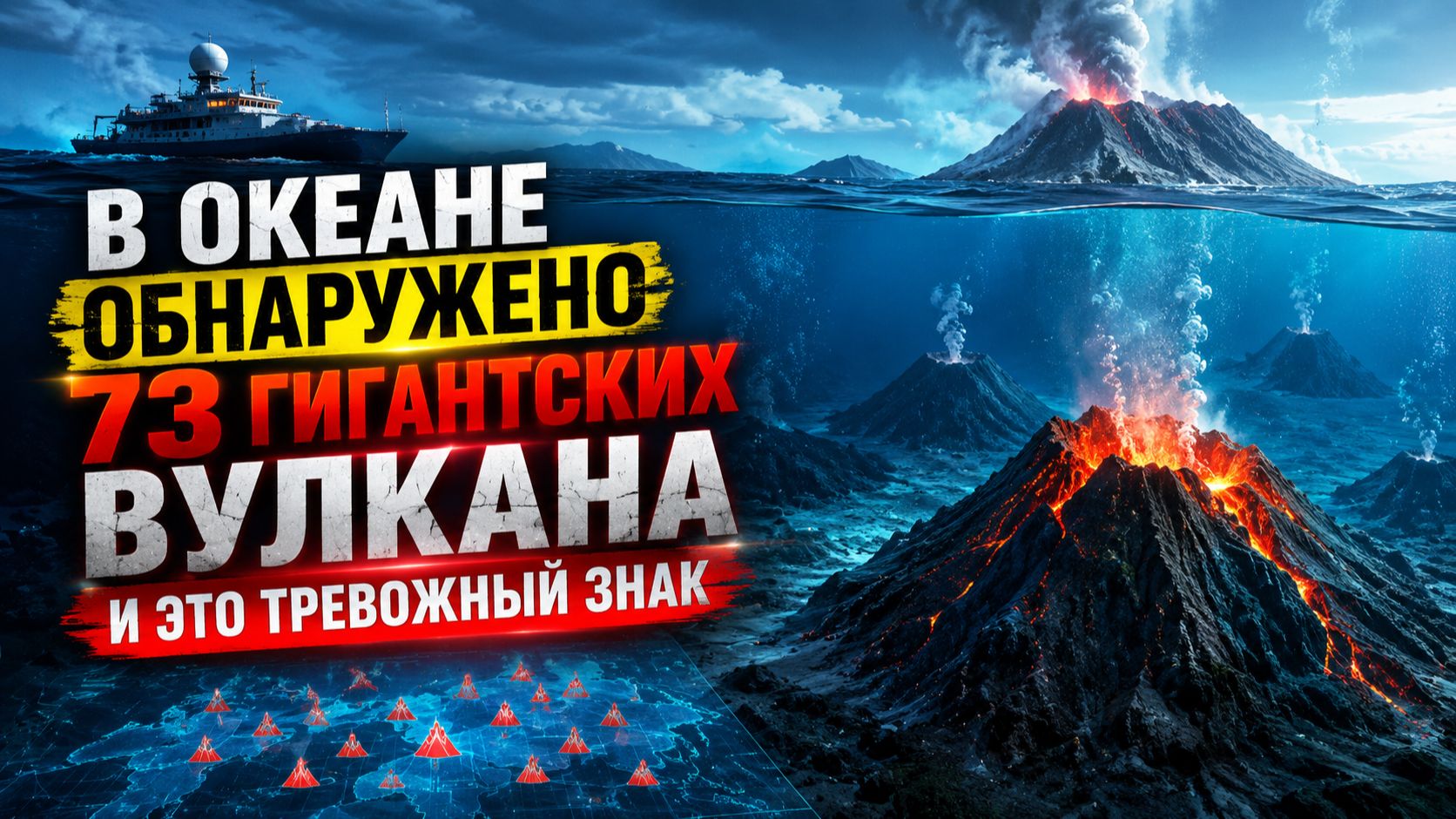 В океане обнаружено 73 гигантских вулкана — и это тревожный знак