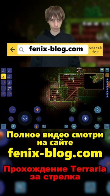 Прохождение игры Terraria от Феникса (FENIX) смотреть можно на сайте Https://fenix-blog.com