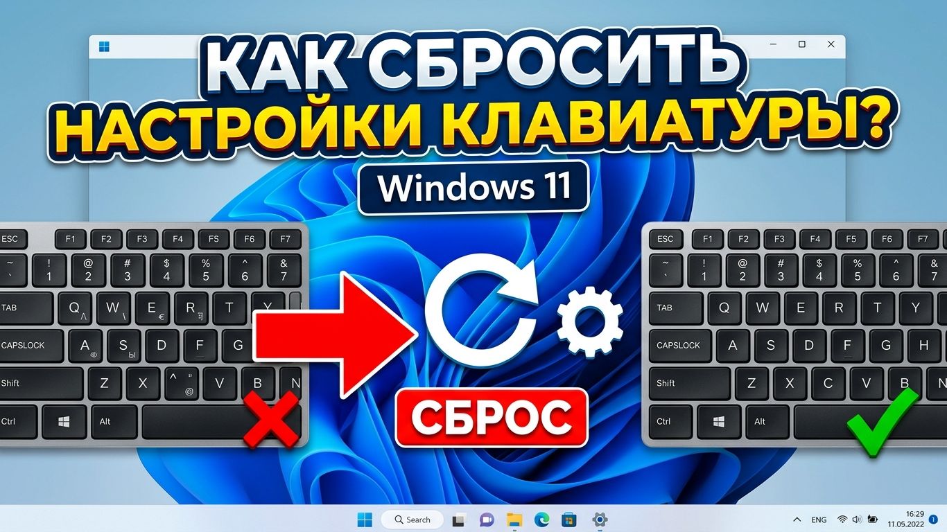 Как сбросить все настройки клавиатуры в Windows 1011 до заводских. Чистим реестр и драйверы