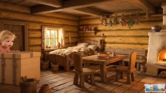 Полина и Медведь. Мультфильм для детей