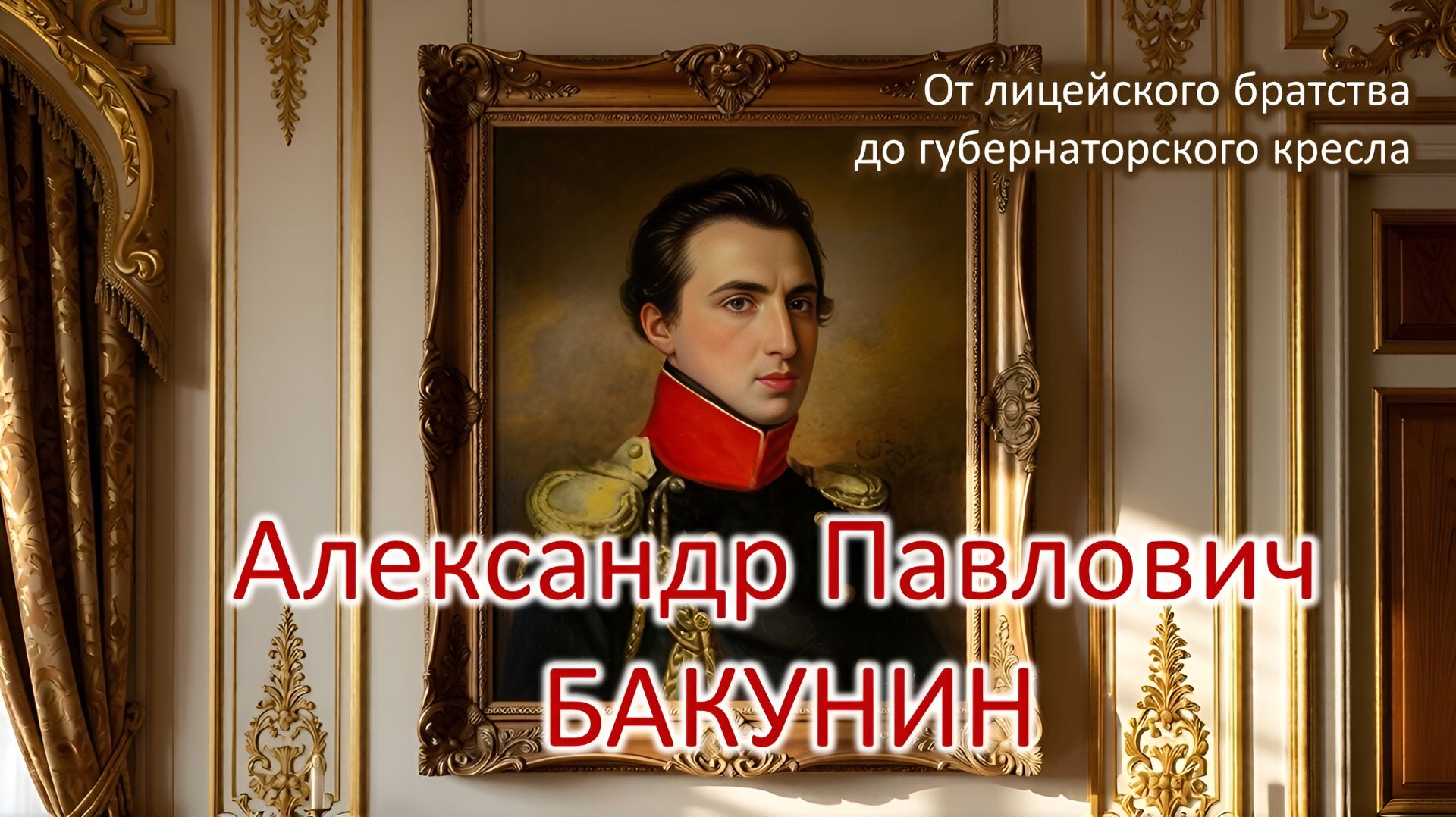 Александр Павлович Бакунин: от лицейского братства до губернаторского кресла