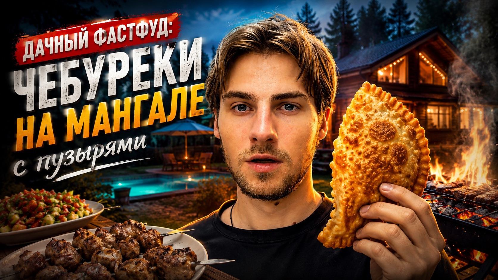 ДАЧНЫЙ ФАСФУД: Чебуреки на мангале с пузырями