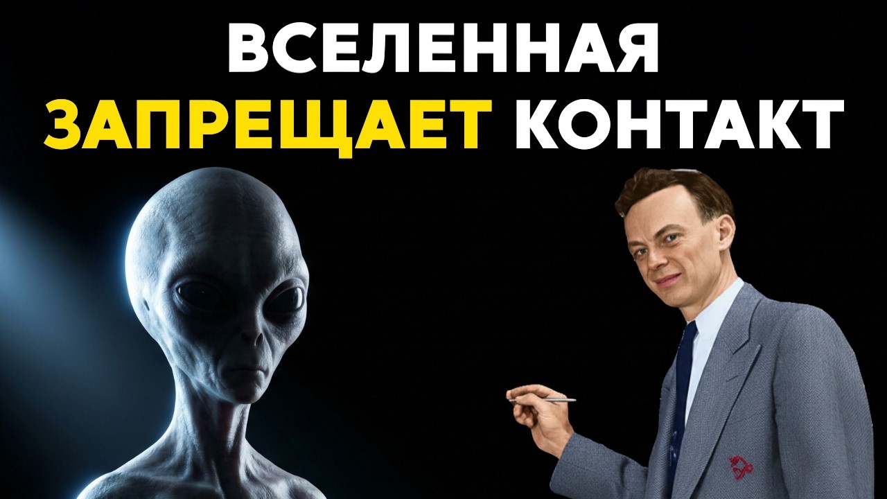 1ч РИЧАРД ФЕЙНМАН для сна | 5 законов природы, которые не дадут инопланетянам найти нас