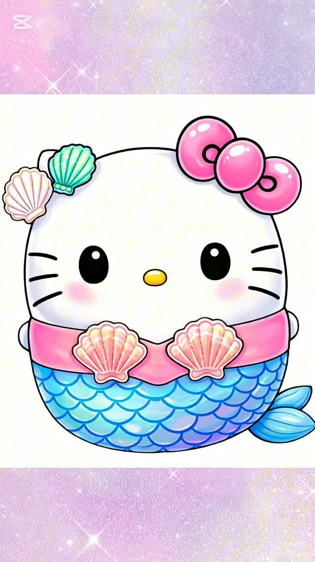 Как нарисовать необычную Hello Kitty #Kitty