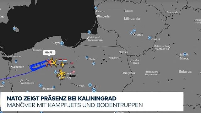 НАТО демонстративно стягивает авиацию к Калининграду