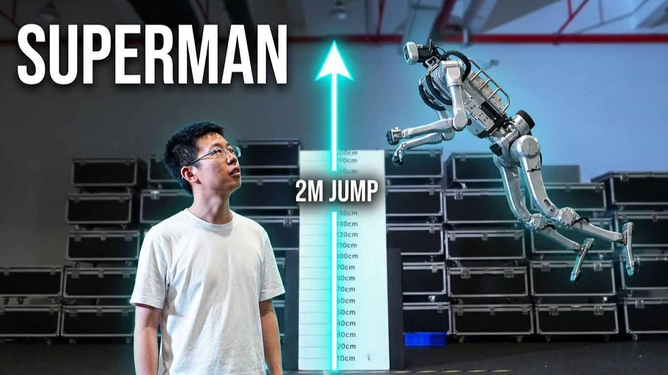 Робот «Superman» от  Unitree Robotics бег 12,66 м/с прыжок вверх на 2 метра