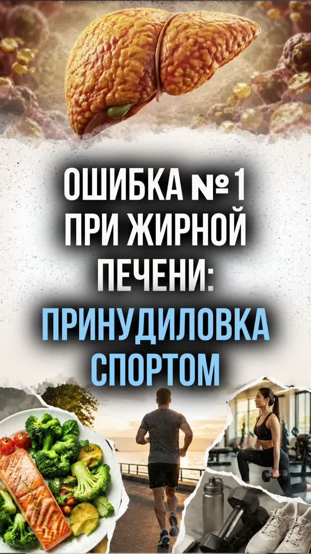 Ошибка #1 при жирной печени: принудиловка спортом