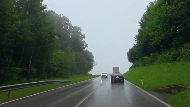 Одна из самых красивых альпийских дорог в дождливую погоду, Инсбрук
