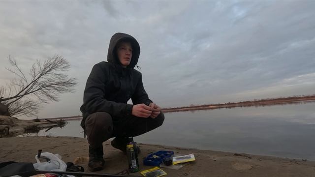 на рыбалке