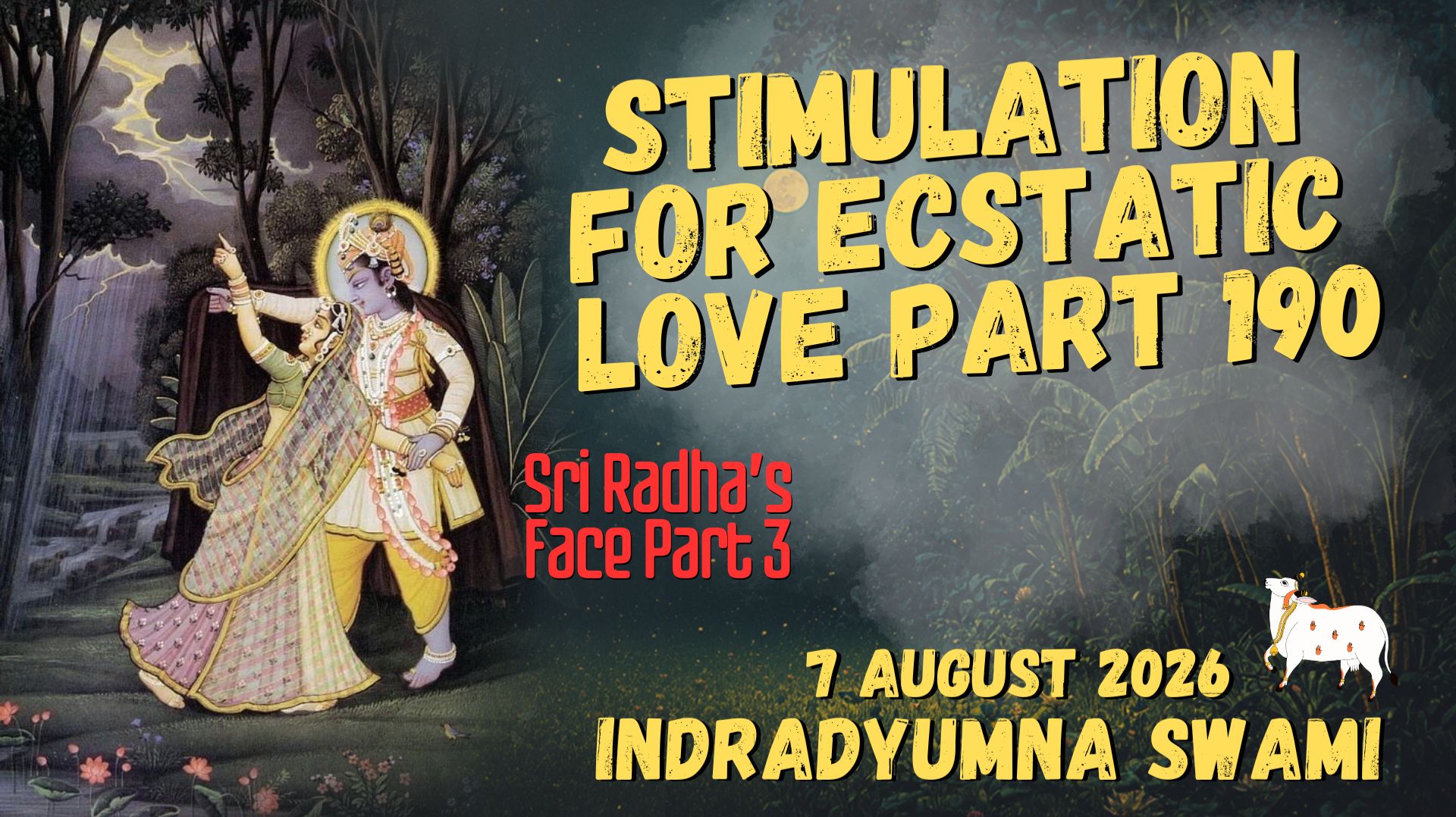 Stimulation for Ecstatic Love Part 190 - Sri Radha’s Face Part 3