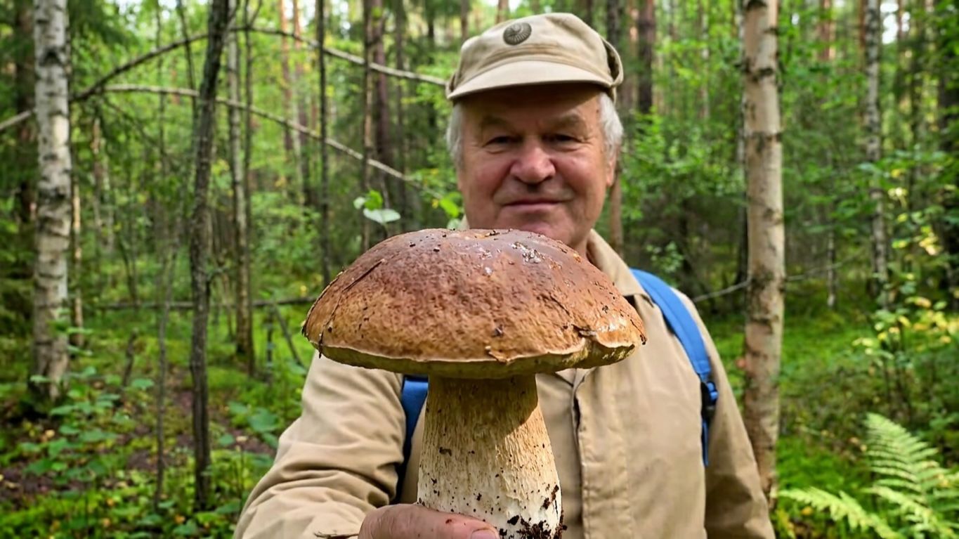 ТИХАЯ ОХОТА С БАТЕЙ. ХОДИТЬ МНОГО НЕ МОЖЕТ НО ГРИБОВ НАБРАЛ