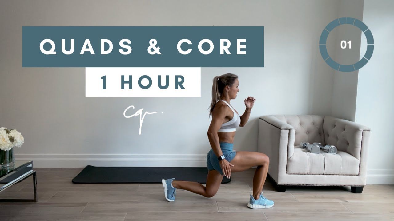 Caroline Girvan - 1 Hour QUADS AND CORE WORKOUT at Home  Day One of Five