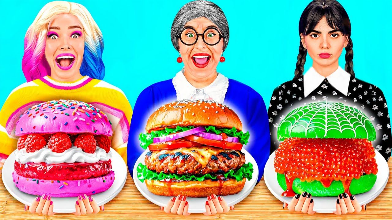 Кулинарный Челлендж# Уэнсдей Против Бабушки # Удивительные Кухонные Трюки от Fun Challenge