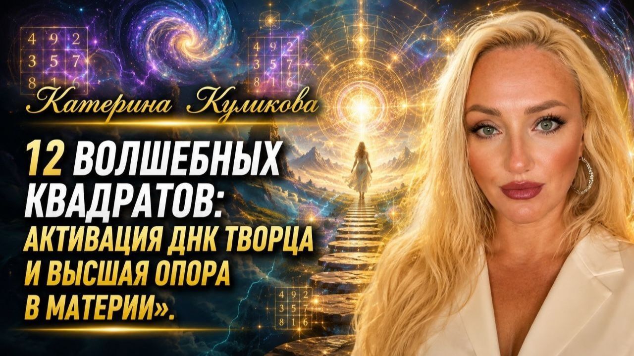 12 Волшебных Квадратов: активация ДНК Творца и Высшая Опора в Матери. Катерина Куликова