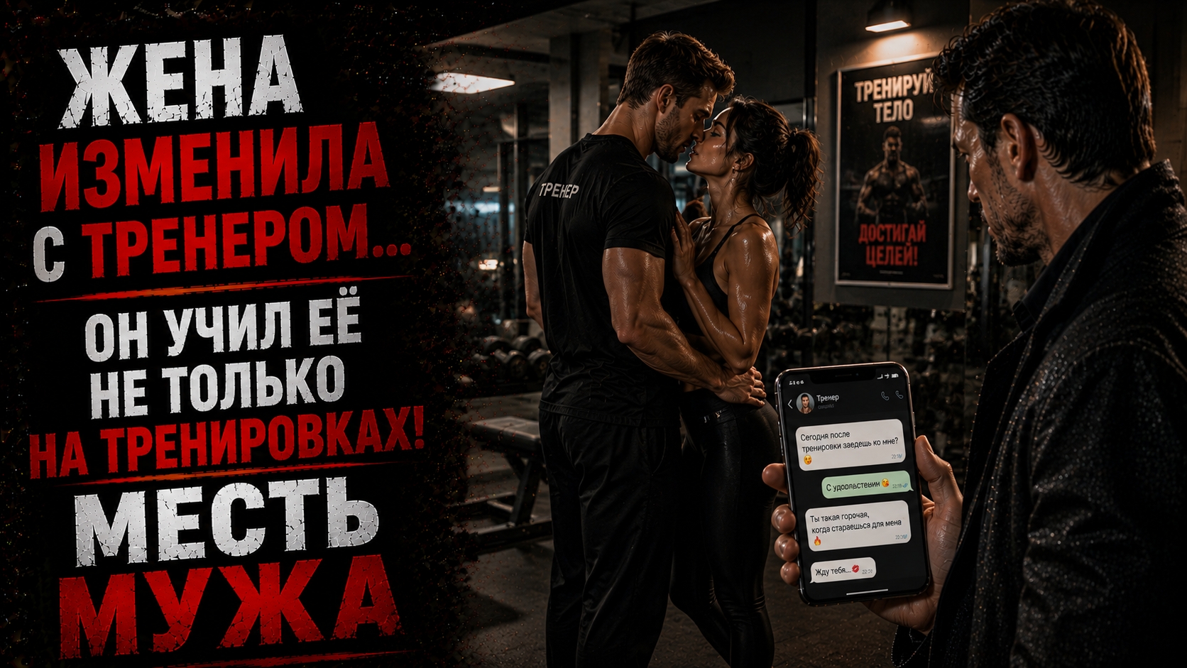 ЖЕНА ИЗМЕНИЛА С ТРЕНЕРОМ...ОН УЧИЛ ЕЁ НЕ ТОЛЬКО НА ТРЕНИРОВКАХ! МЕСТЬ МУЖА