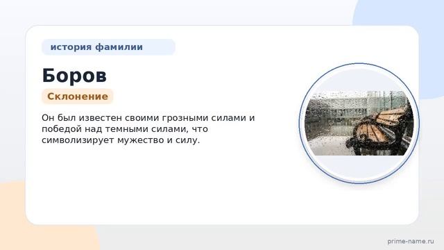 Фамилия Боров: происхождение значение и склонение