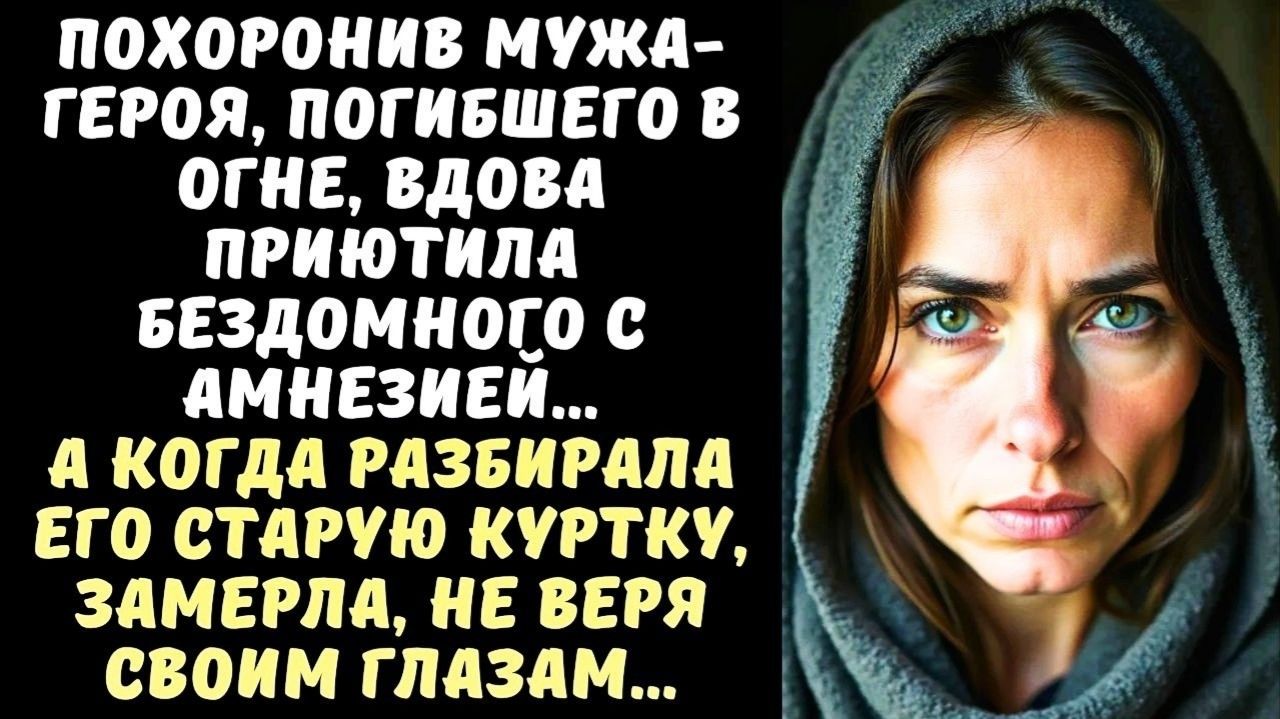Жизненные истории! Вдова приютила бездомного с амнезией. Нашла в его куртке фото мужа-пожарного.