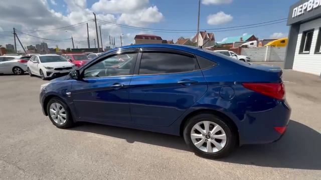Hyundai  	Solaris	2016	синий	Z94CT41DAHR489627