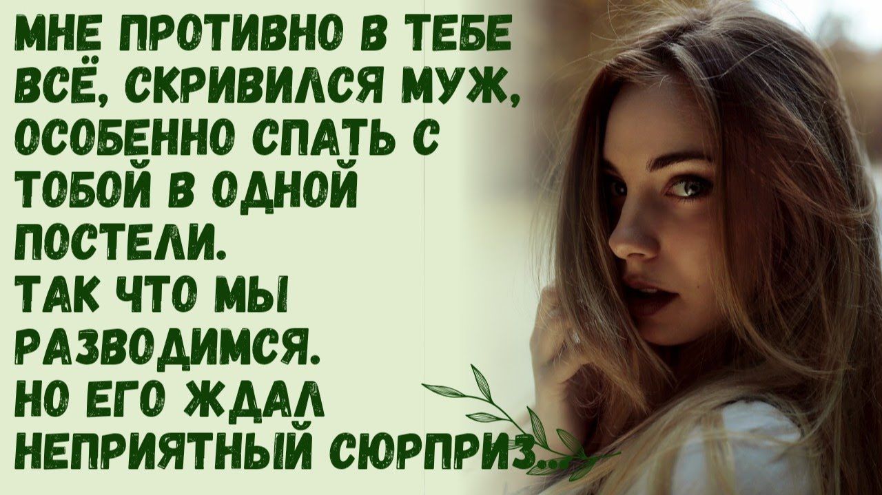 Истории из жизни/ Мне противно в тебе всё, скривился муж! Так что мы разводимся! Но то что было