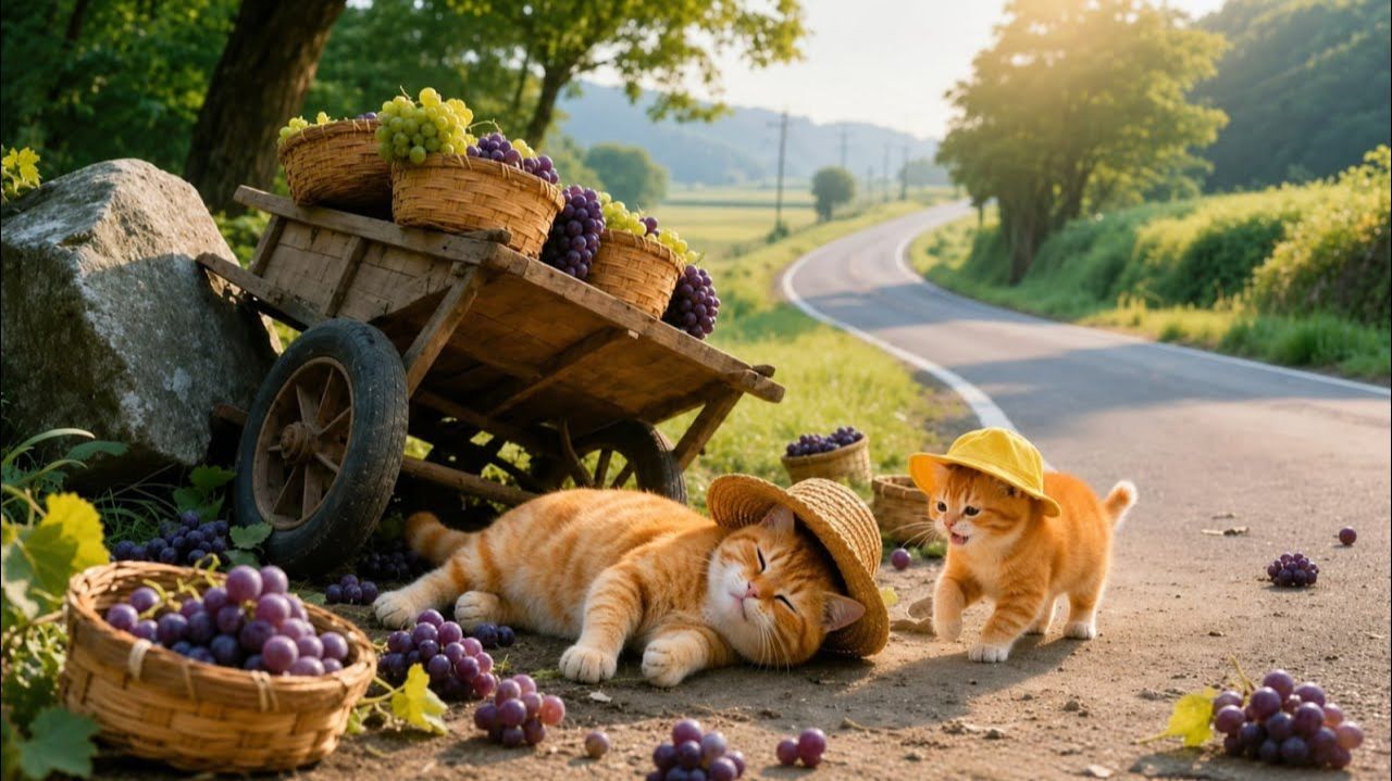 Кот попал в аварию! 🐱🚗😱