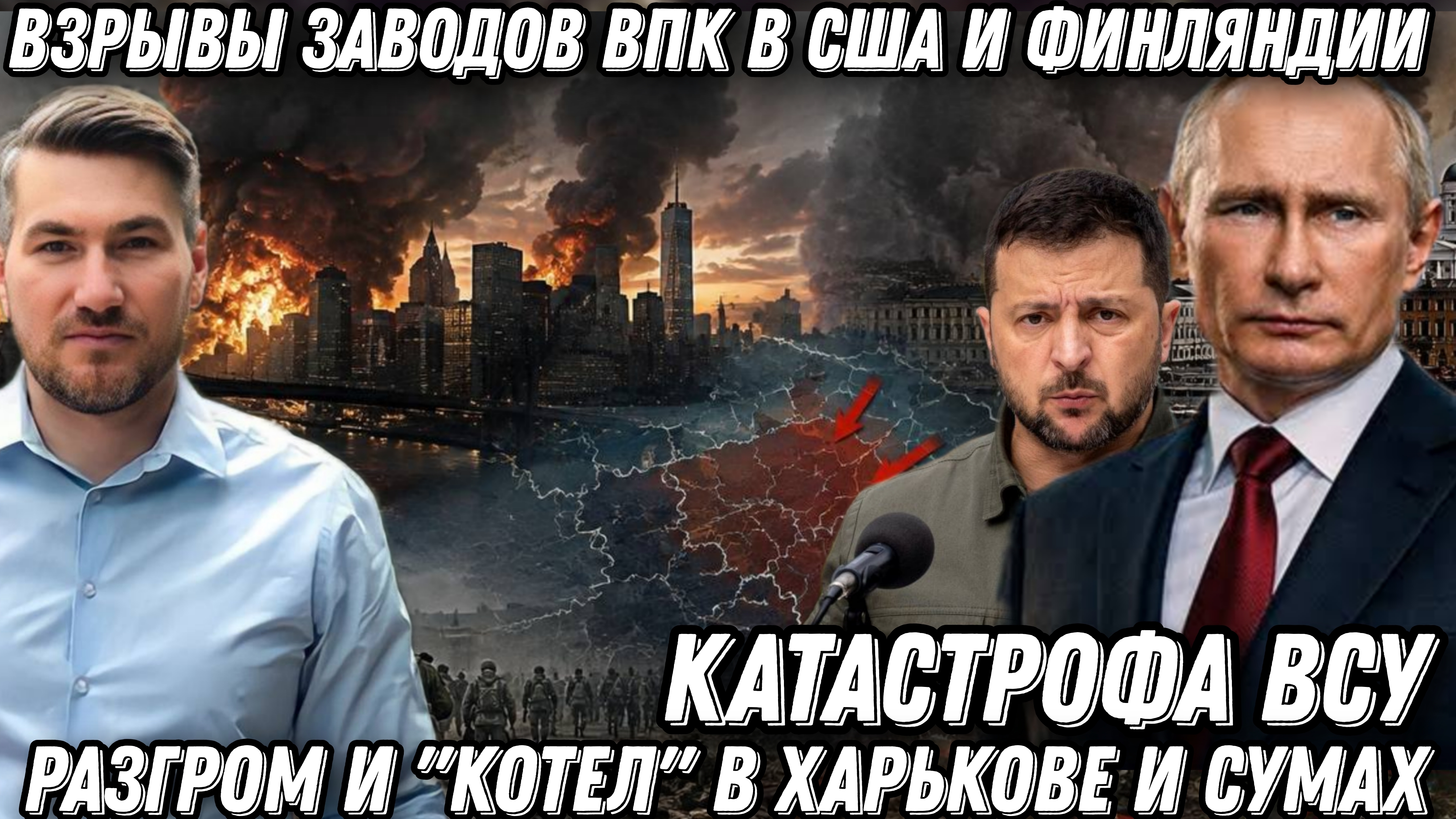 Взрывы в США и Финляндии. Обвал фронта. Катастрофа ВСУ. Разгром и 