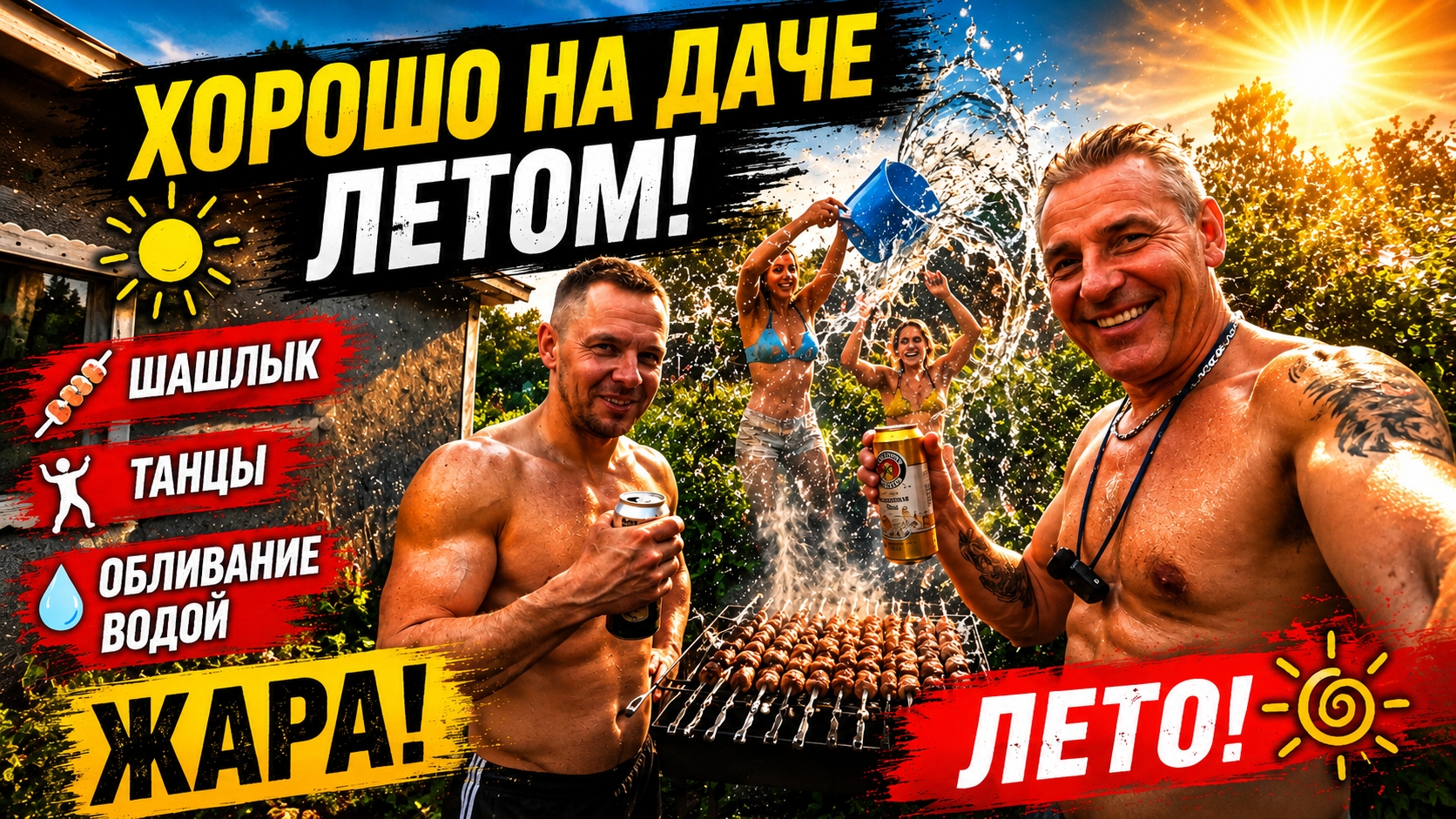МОЩНЫЙ ЗАВТРАК, КТО НА ДИЕТЕ, НЕ СМОТРЕТЬ. ХОРОШО НА ДАЧЕ ЛЕТОМ. ШАШЛЫК. ТАНЦЫ.