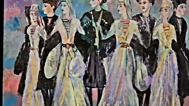 Симд.Маслянный мелки, краски. Дареджан Черткоти
