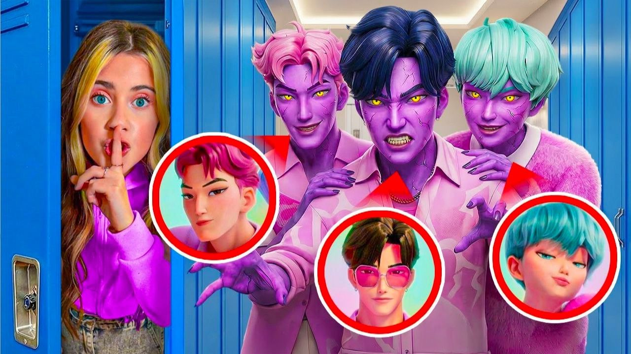  СПАСЛИ НАШ ДОМ ОТ SAJA BOYS!  K-Pop Demon Hunters и все друзья против монстров! 