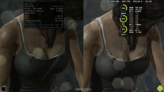 Tomb Raider Mobile - IOS Vs Android Comparison. IPhone 17 Pro Max Vs REDMAGIC 11 Pro.