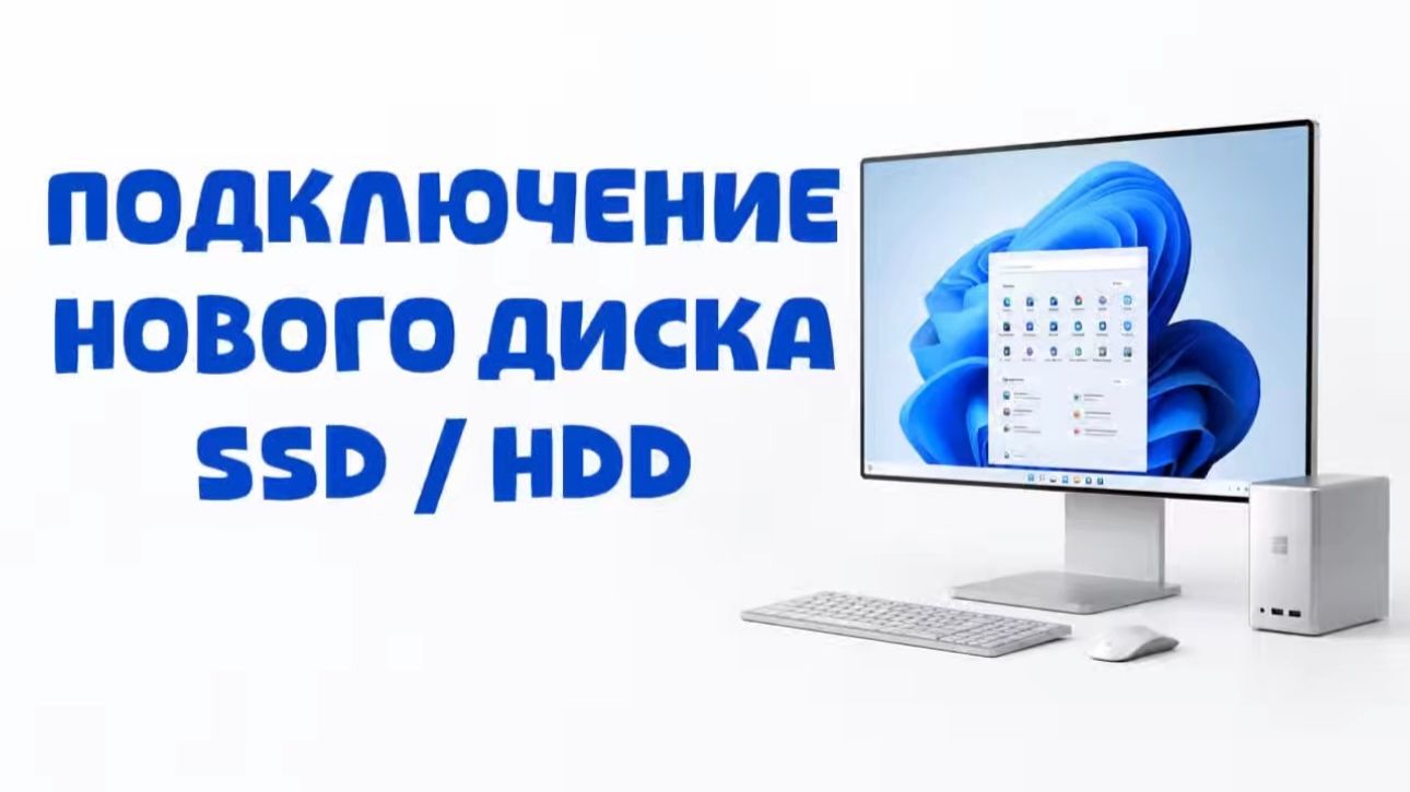 Как инициализировать новый SSD или HDD в Windows?