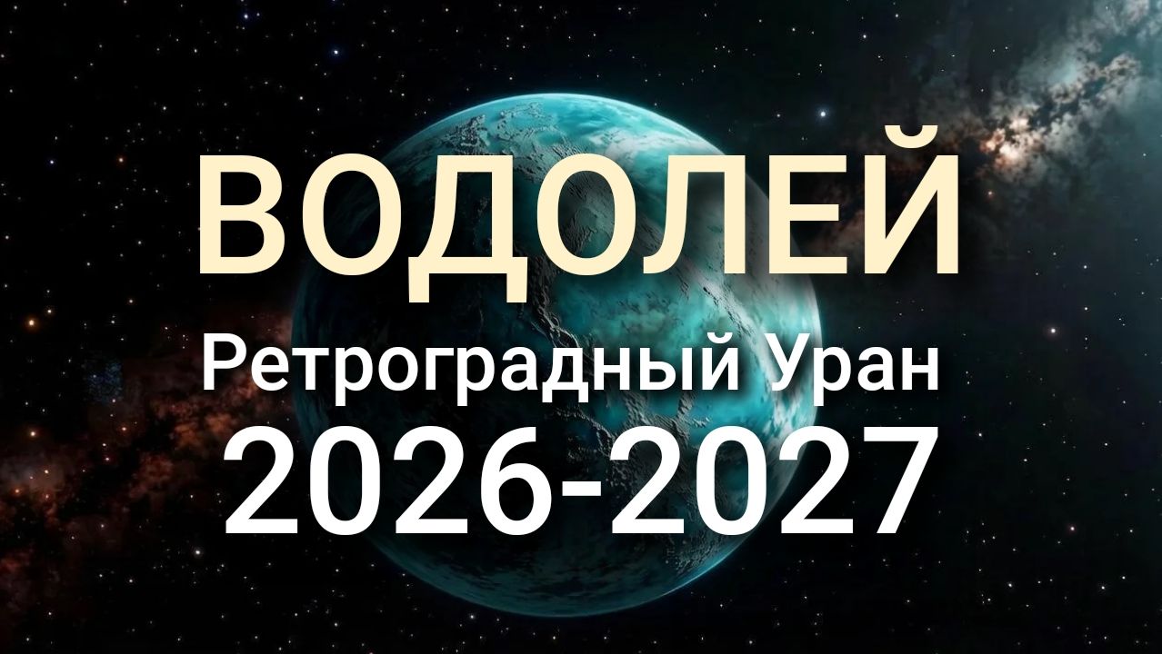 ВОДОЛЕЙ. Готовьтесь к переменам. Ретроградный Уран 2026-2027