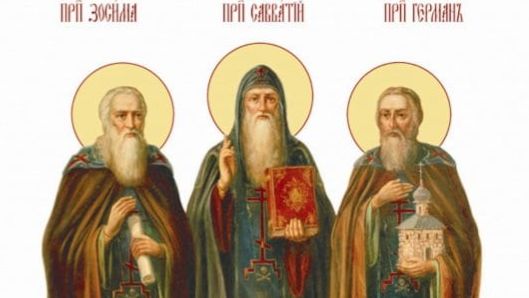 Святые преподобные Зосима Савватий и Герман Соловецкие