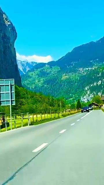 SWITZERLAND BEAUTIFUL PLACES SWISS ROADS LAUTERBRUNNEN Switzerlandyoutubeshortslauterbrunneroad [get