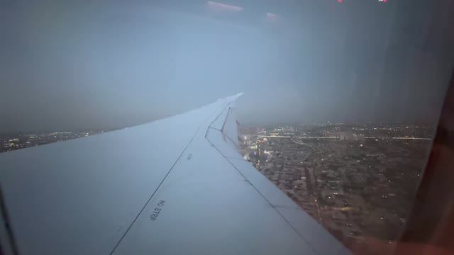 Приземление в аэропорту Ташкента. Boeing 787 Dreamliner. Tashkent Airport.