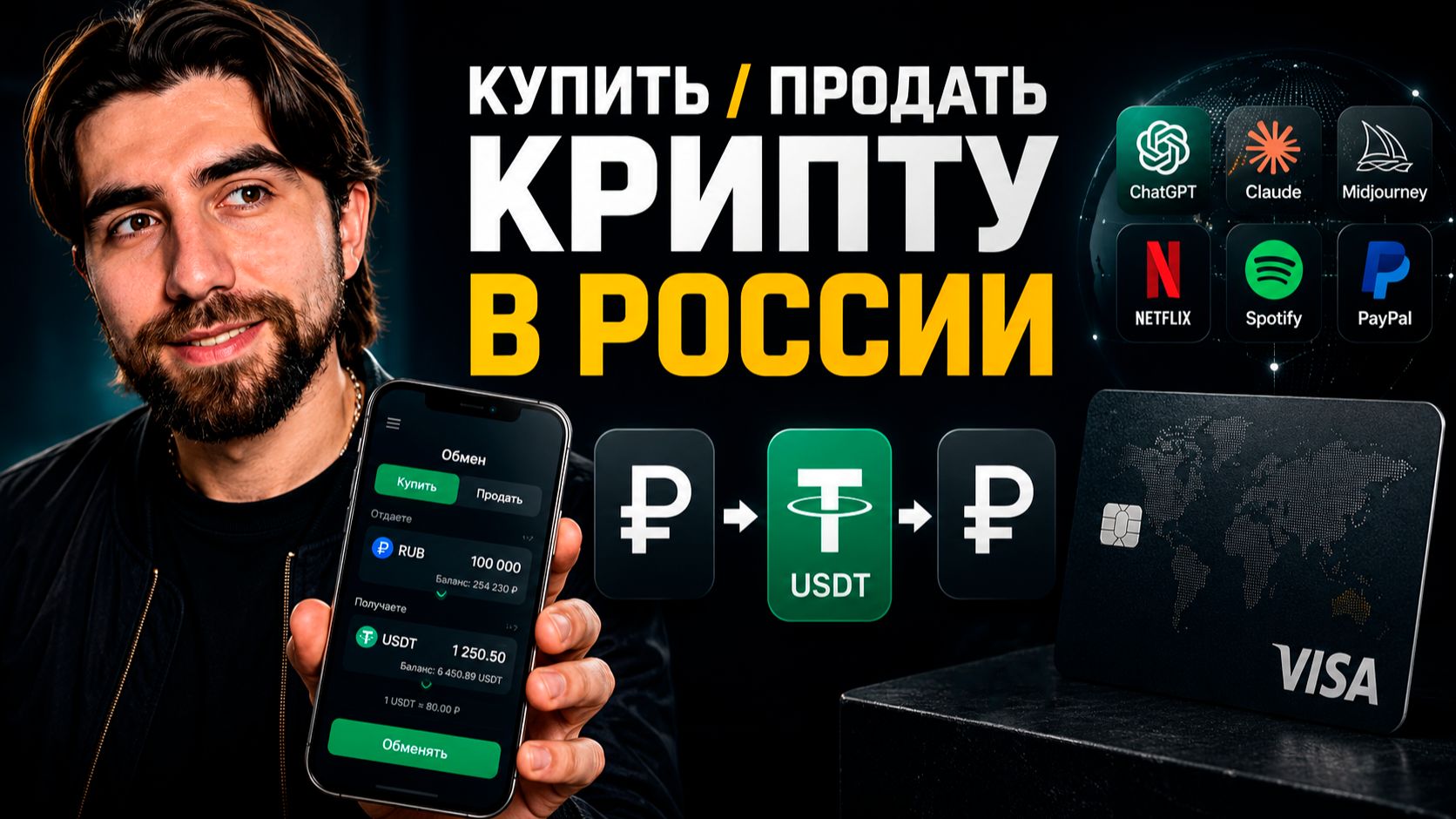 Купить и продать КРИПТУ в России в 2026  VISA для зарубежных сервисов и оплаты за границей  Алтын