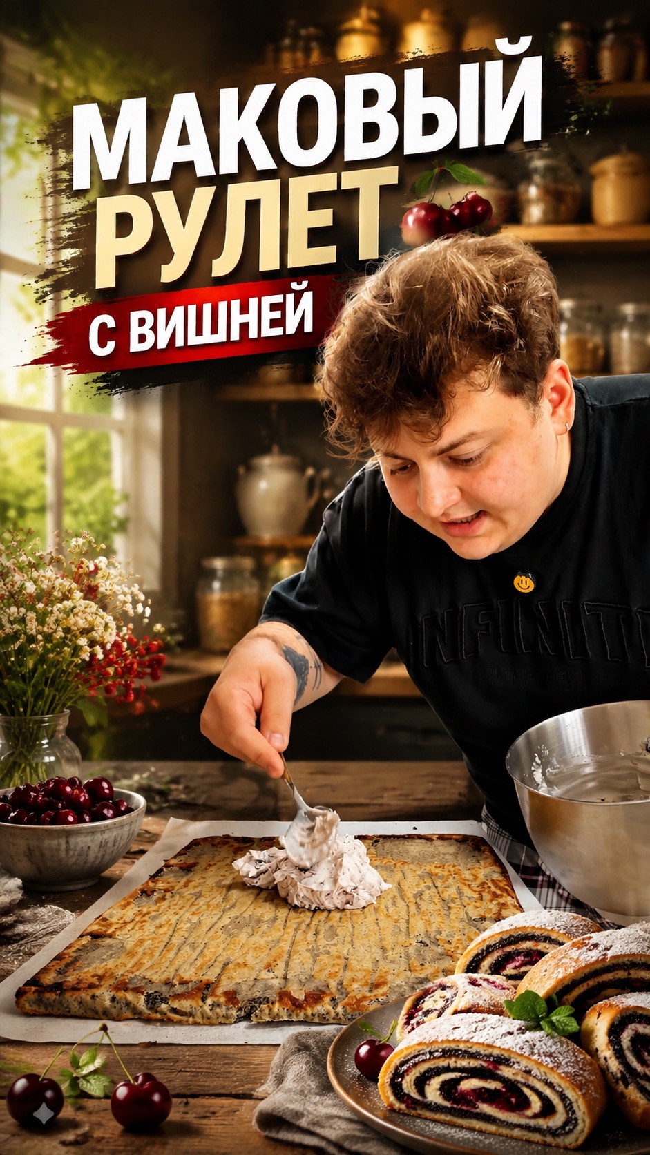 Вкуснейший маковый рулет 