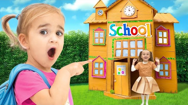 Веселые приключения детей в Картонной школе с Алисой и друзьями!