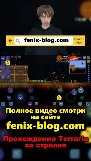 Прохождение игры Terraria от Феникса FENIX смотреть можно на сайте https:fenix-blog.com