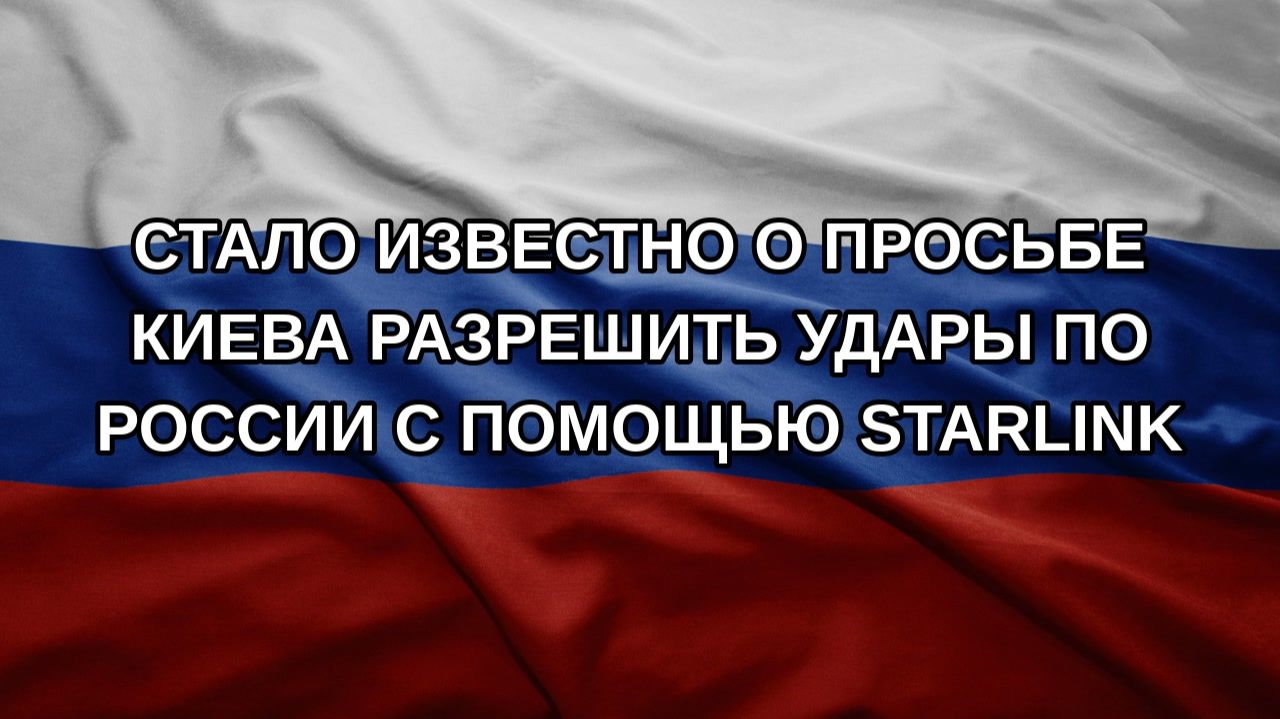 Стало известно о просьбе Киева разрешить удары по России с помощью Starlink