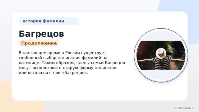 История фамилии Багрецов: от происхождения до склонения  все что вам нужно знать