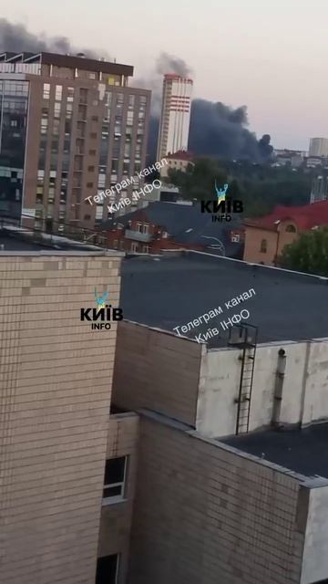 Под вечер реактивные Герани снова атаковали объекты в Киеве !!!